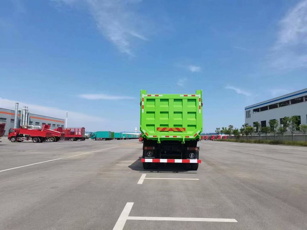10 চাকা SHACMAN F3000 সিএনজি ডাম্প ট্রাক 6x4 ইউরো ভি WEICHAI-430HP সবুজ নির্মাণ এবং খনির জন্য নিখুঁত