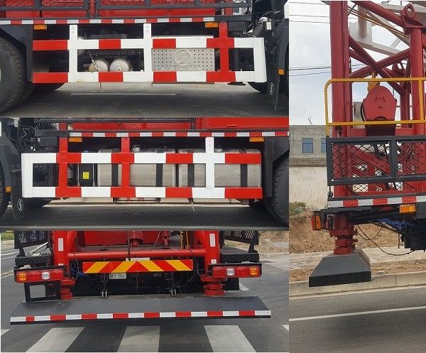 SHACMAN H3000 তেল ড্রিলিং ট্রাক 6x4 380HP EuroII হোয়াইট 50Ton তেল রিগ সরানো ট্রাক