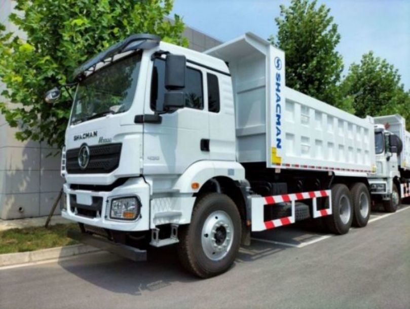 SHACMAN F3000 ডাম্প ট্রাক 6x4 WEICHAI ইঞ্জিন 420HP ইউরো II 10 টি টায়ারের সাথে হোয়াইট টিপার