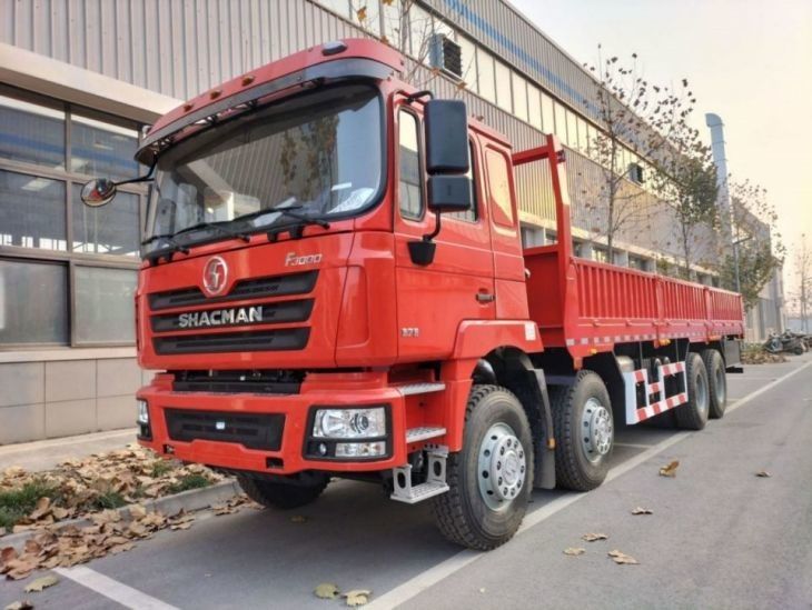 জ্বালানী ট্যাংক 400L ট্রাক লরি SHACMAN F3000 8x4 লরি 375Hp নিওন লাল