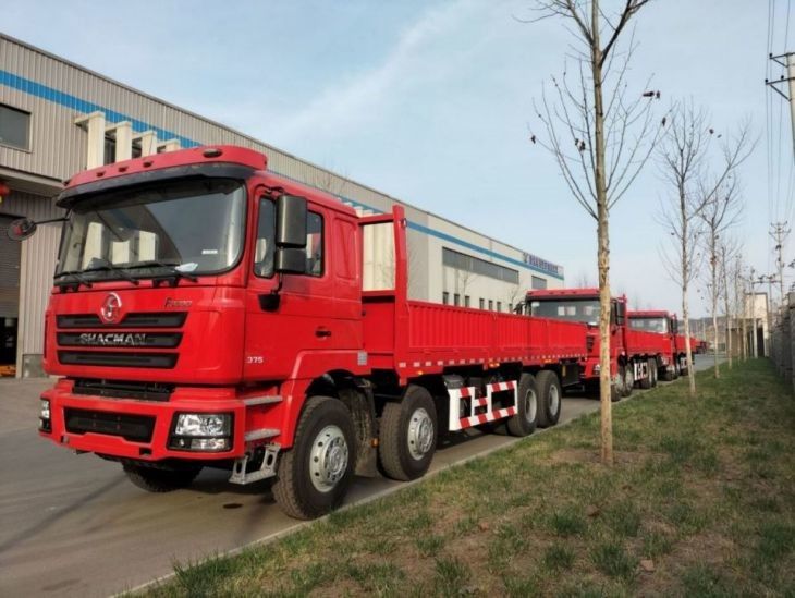 জ্বালানী ট্যাংক 400L ট্রাক লরি SHACMAN F3000 8x4 লরি 375Hp নিওন লাল