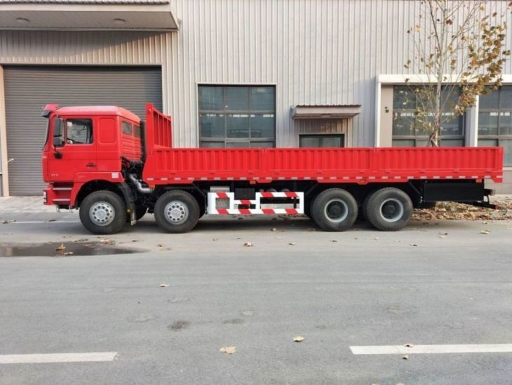 SHACMAN F3000 ট্রাক ট্রাক 8x4 430Hp কমপোজিট পরিবহন জন্য লাল ভ্যান ট্রাক