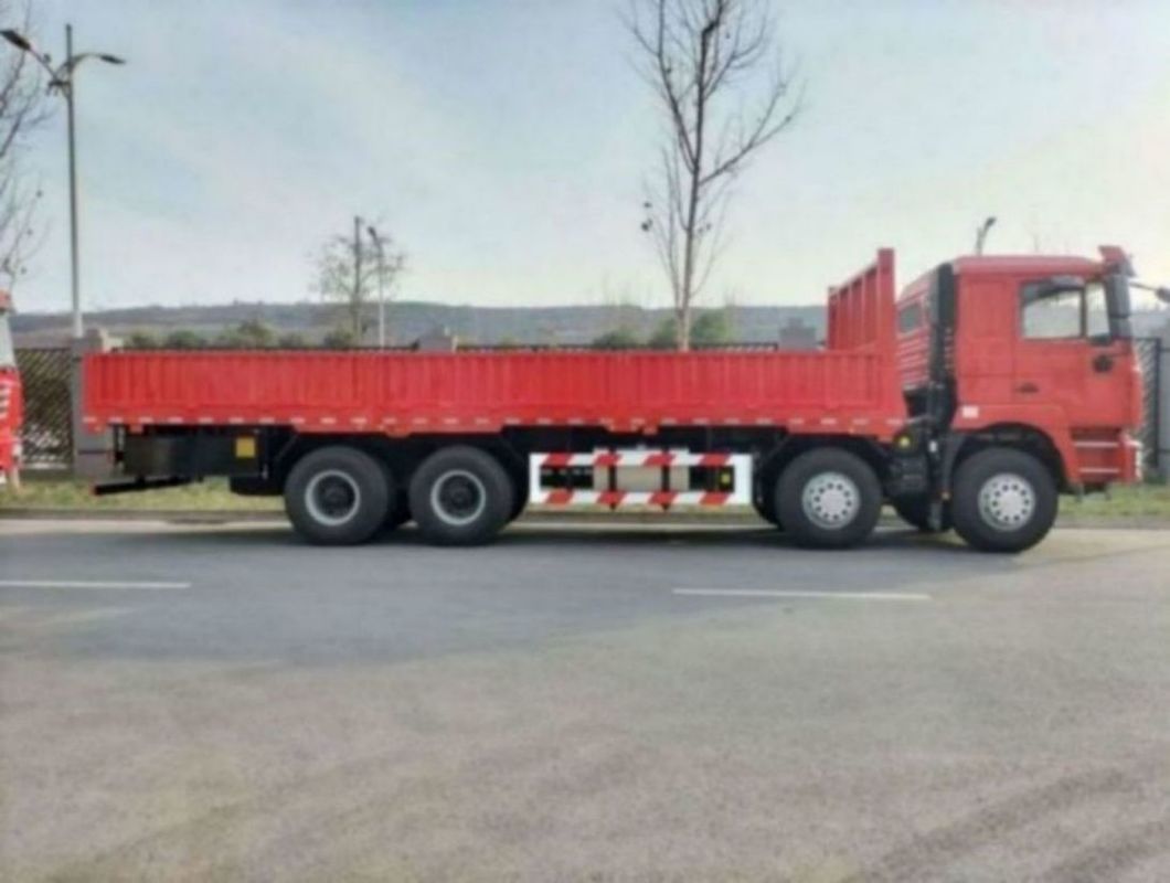 SHACMAN F3000 ট্রাক ট্রাক 8x4 430Hp কমপোজিট পরিবহন জন্য লাল ভ্যান ট্রাক