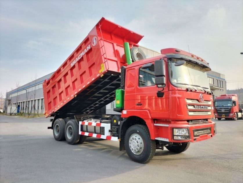 10 টায়ার SHACMAN 30t ডাম্প ট্রাক F3000 6x4 380hp ইউরো II রেড ট্যাপার ডিজেল ইঞ্জিন
