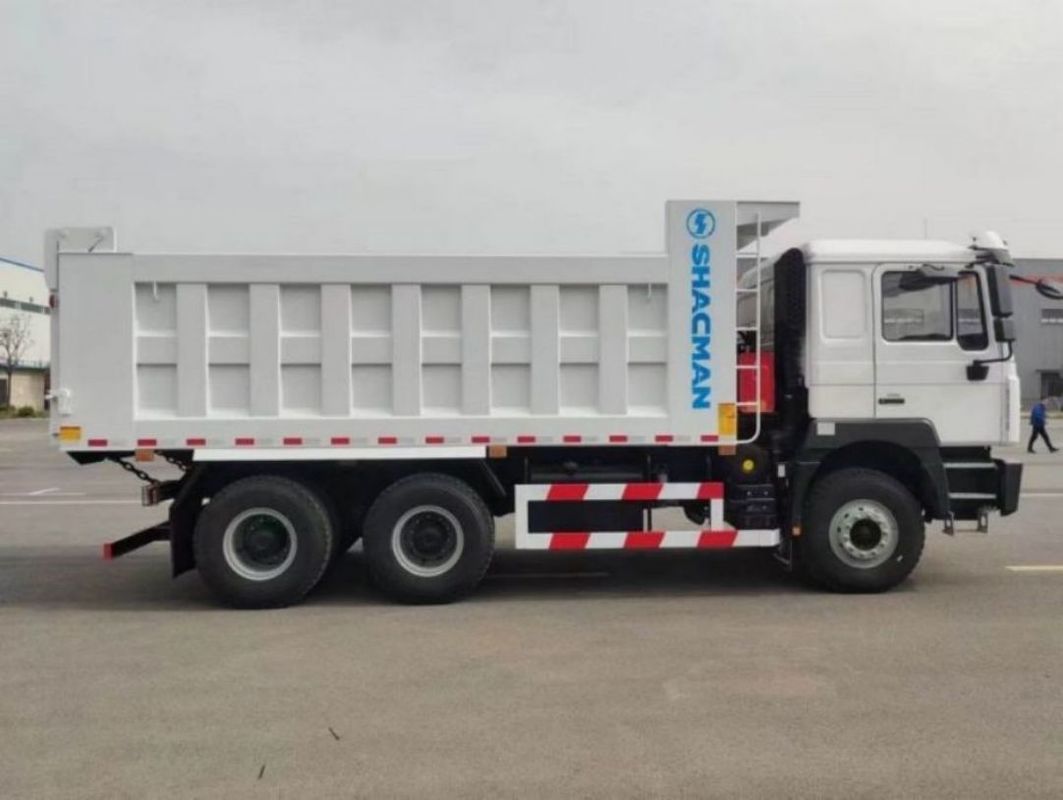 নতুন ভারী দায়িত্ব 10 চাকার SHACMAN ডাম্প ট্রাক F3000 6x4 340Hp ইউরো II সাদা