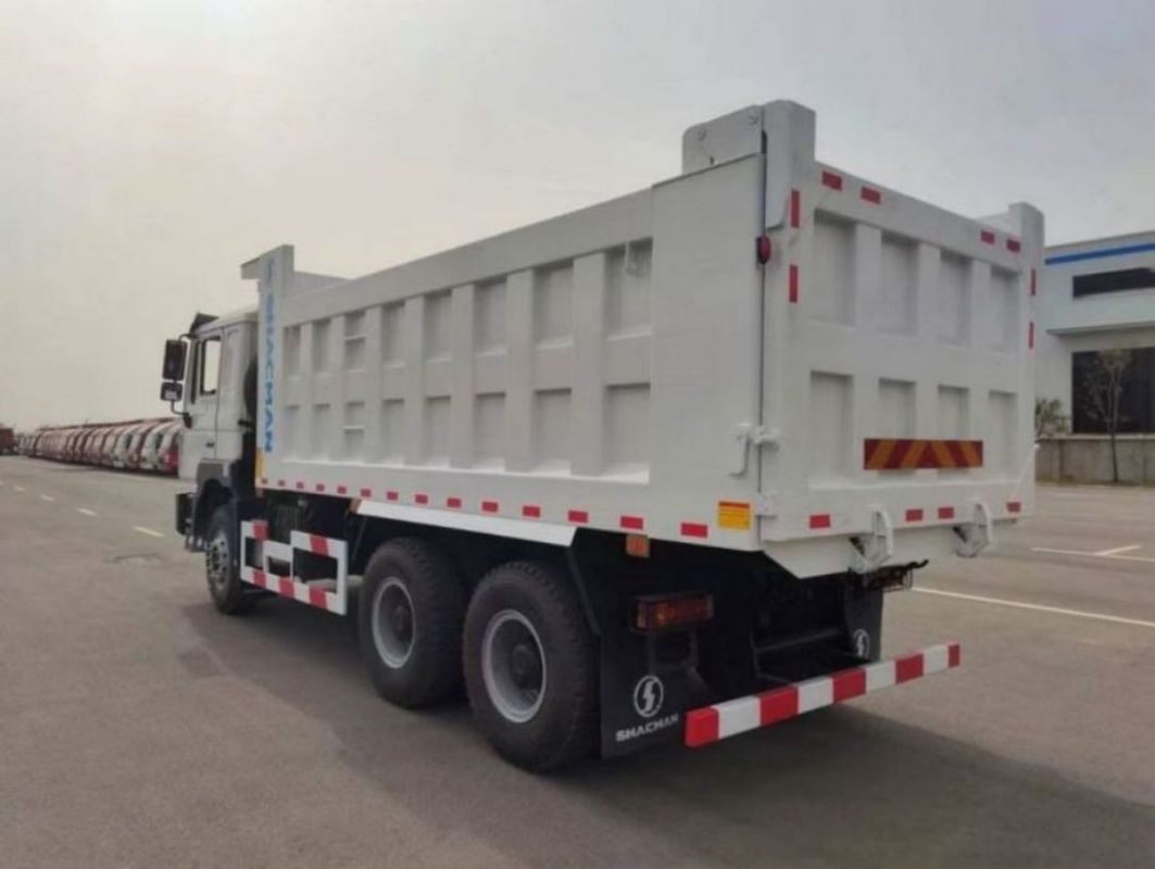 নতুন ভারী দায়িত্ব 10 চাকার SHACMAN ডাম্প ট্রাক F3000 6x4 340Hp ইউরো II সাদা