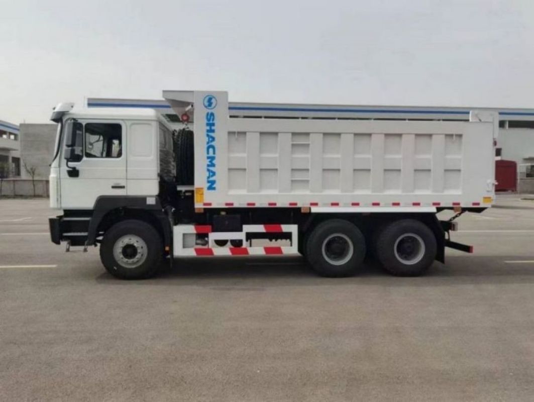 নতুন ভারী দায়িত্ব 10 চাকার SHACMAN ডাম্প ট্রাক F3000 6x4 340Hp ইউরো II সাদা