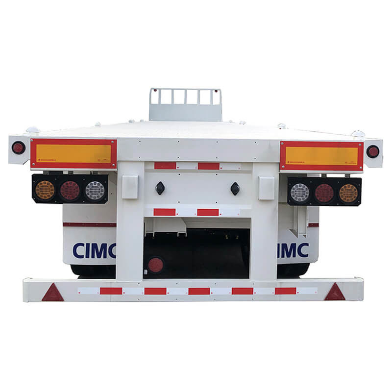 বিক্রয়ের জন্য CMCC ৩ অক্ষের ৪০ টন ৪০ ফুট প্রসারিত ফ্ল্যাটবেড ট্রেলার