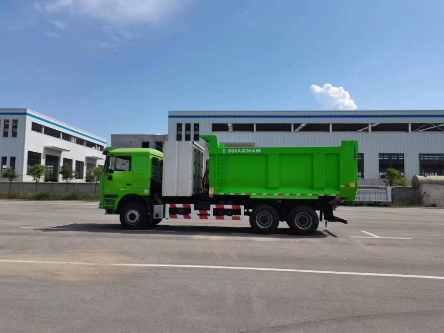 10 চাকা SHACMAN F3000 সিএনজি ডাম্প ট্রাক 6x4 ইউরো ভি WEICHAI-430HP সবুজ নির্মাণ এবং খনির জন্য নিখুঁত