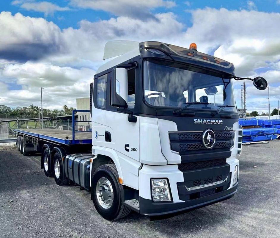 400L SHACMAN X3000 ট্রাক ট্র্যাক্টর হেড 430HP EuroII সাদা 6x4 ট্র্যাক্টর হেড
