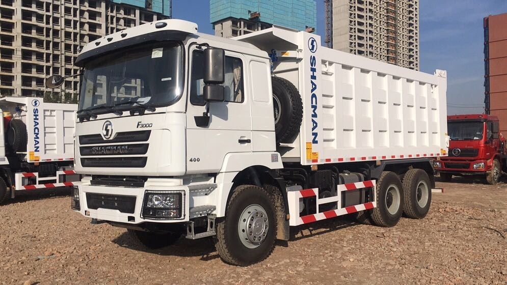 শ্যাকম্যান 3 অক্ষ ট্যাপার ডাম্প ট্রাক H3000 6x4 400HP ইউরো II 50 টন তিন অক্ষ ডাম্প ট্রাক