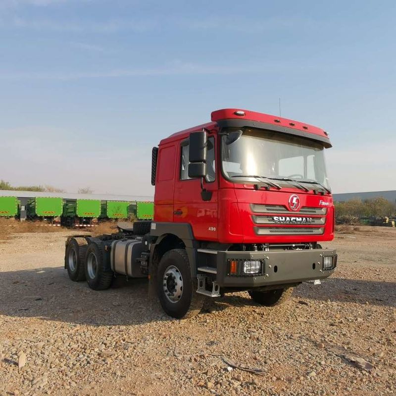 রেড শ্যাকম্যান F3000 375HP ইউরো ভি 6 চাকা ট্র্যাক্টর হেড 4x2 WEICHAI ইঞ্জিন