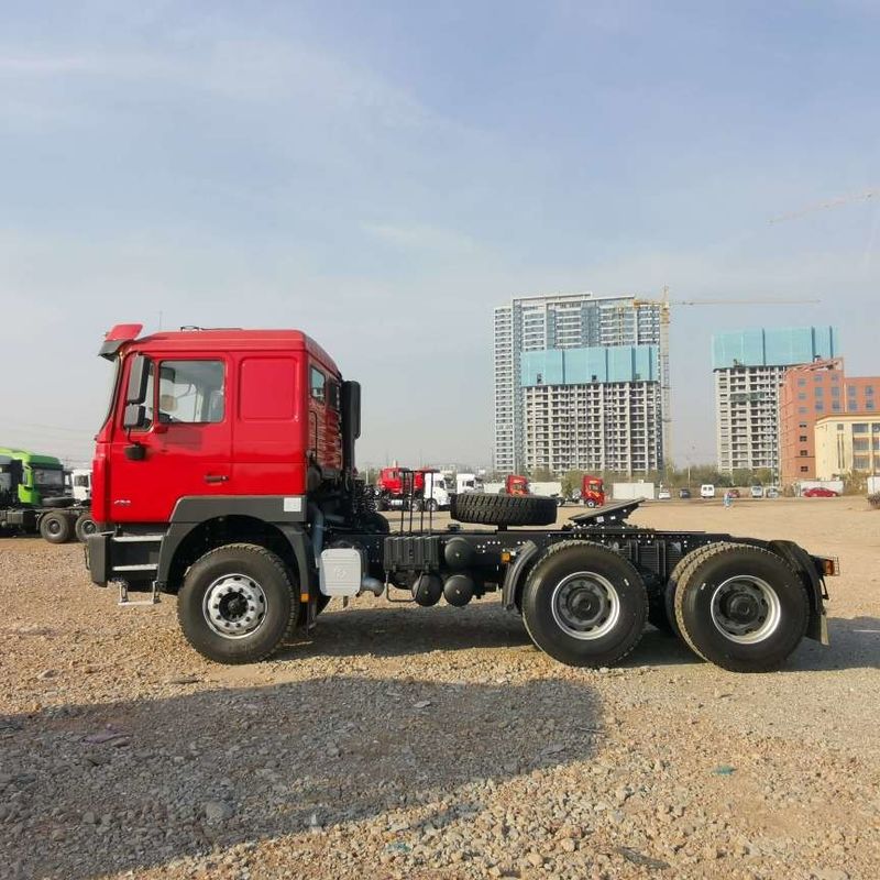 রেড শ্যাকম্যান F3000 375HP ইউরো ভি 6 চাকা ট্র্যাক্টর হেড 4x2 WEICHAI ইঞ্জিন