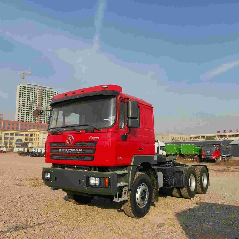 রেড শ্যাকম্যান F3000 375HP ইউরো ভি 6 চাকা ট্র্যাক্টর হেড 4x2 WEICHAI ইঞ্জিন