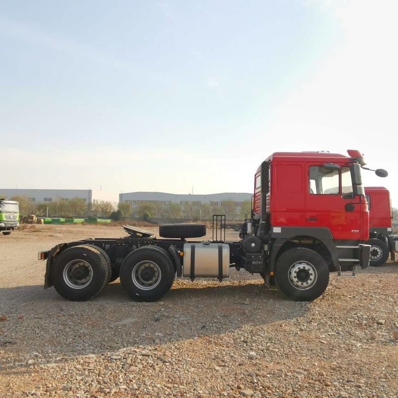 রেড শ্যাকম্যান F3000 375HP ইউরো ভি 6 চাকা ট্র্যাক্টর হেড 4x2 WEICHAI ইঞ্জিন