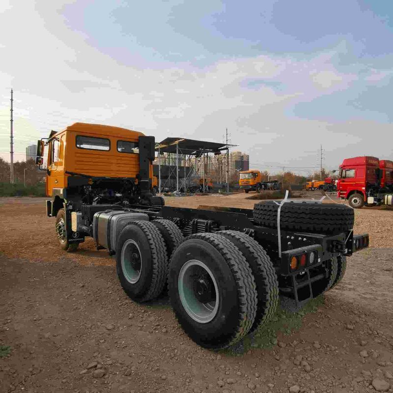 রেড শ্যাকম্যান F3000 375HP ইউরো ভি 6-চাকা ট্র্যাক্টর হেড 4x2 WEICHAI ইঞ্জিন