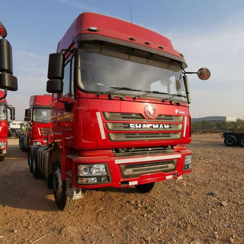 রেড শ্যাকম্যান F3000 375HP ইউরো ভি 6 চাকা ট্র্যাক্টর হেড 4x2 WEICHAI ইঞ্জিন