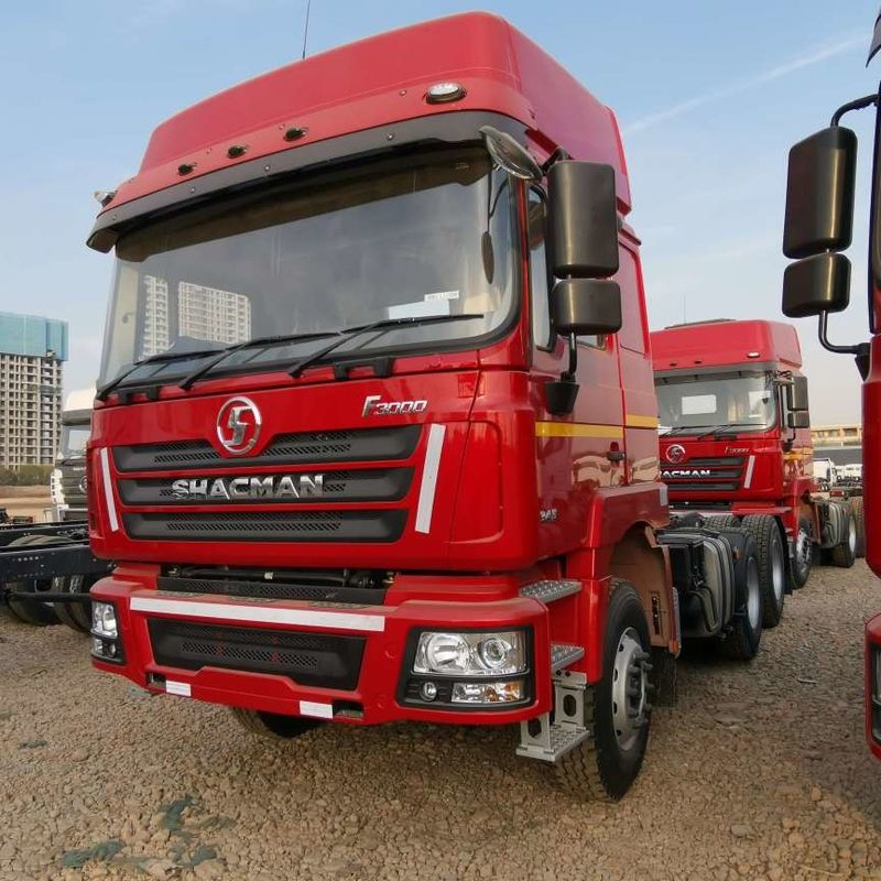 রেড শ্যাকম্যান F3000 375HP ইউরো ভি 6 চাকা ট্র্যাক্টর হেড 4x2 WEICHAI ইঞ্জিন