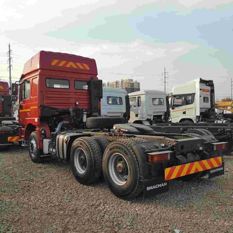 রেড শ্যাকম্যান F3000 375HP ইউরো ভি 6 চাকা ট্র্যাক্টর হেড 4x2 WEICHAI ইঞ্জিন