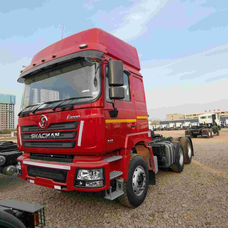 রেড শ্যাকম্যান F3000 375HP ইউরো ভি 6 চাকা ট্র্যাক্টর হেড 4x2 WEICHAI ইঞ্জিন