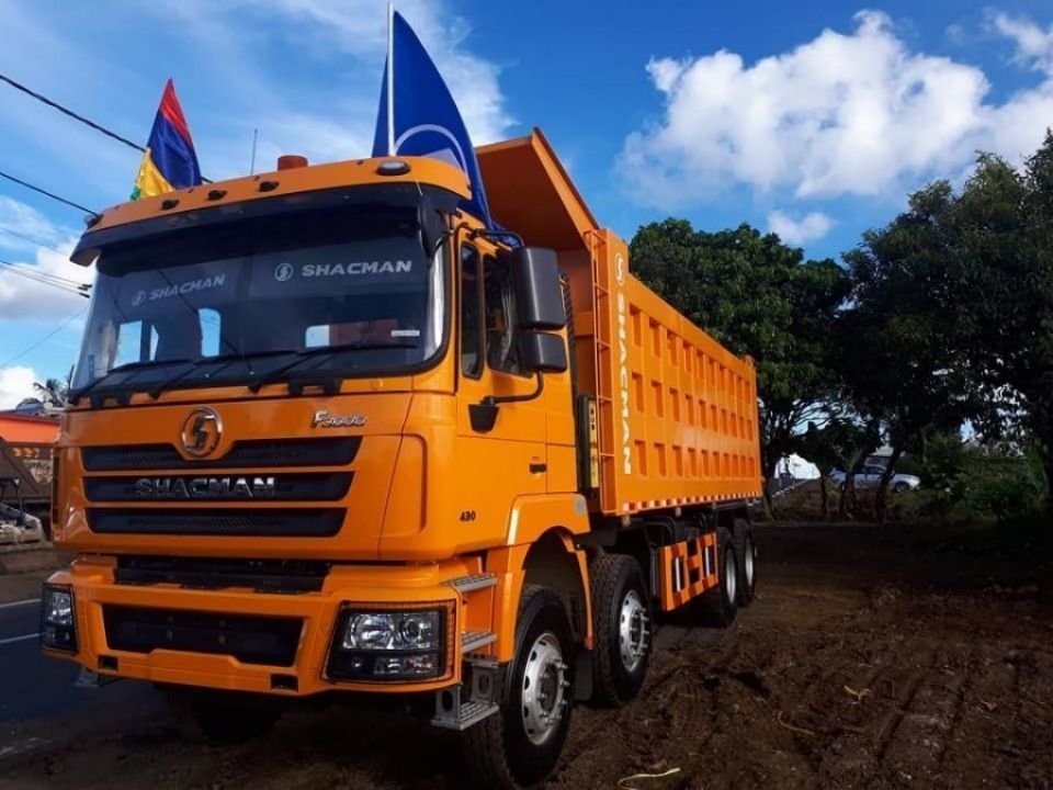 SHACMAN F3000 8x4 380HP ইউরোভি ডাম্প ট্রাক ডাবল স্টেজ অক্ষ WEICHAI ইঞ্জিন সঙ্গে