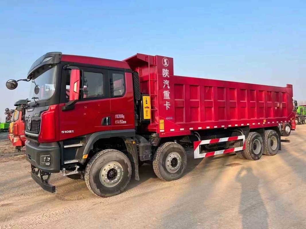 শ্যাকম্যান 8x4 440HP ইউরোভি ভারী ডাম্প ট্রাক হোয়াইট 20 - 30 টন ট্যাপার ডাম্প ট্রাক