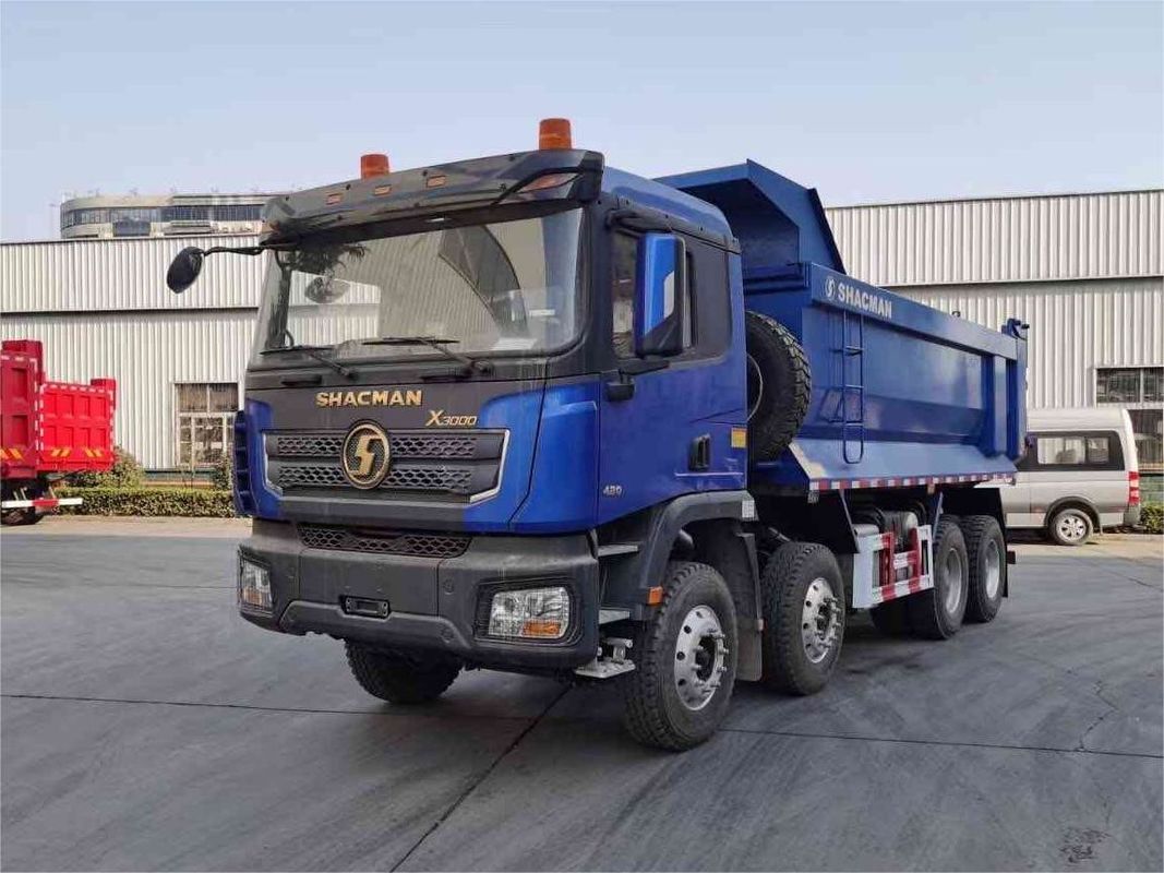 শ্যাকম্যান 8x4 440HP ইউরোভি ভারী ডাম্প ট্রাক হোয়াইট 20 - 30 টন ট্যাপার ডাম্প ট্রাক