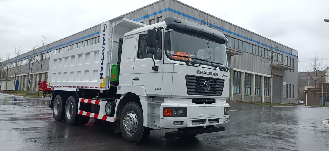 F2000 SHACMAN 290hp WEICHAI ইউরো II ডিজেল ইঞ্জিন 6x4 ডাম্প ট্রাক 12R22.5 টায়ার