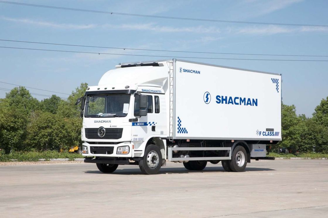 SHACMAN L3000 ভ্যান কার্গো ট্রাক 4x2 340hp ট্রাক 290hp ইউরো II সাদা 6 চাকা কার্গো ট্রাক