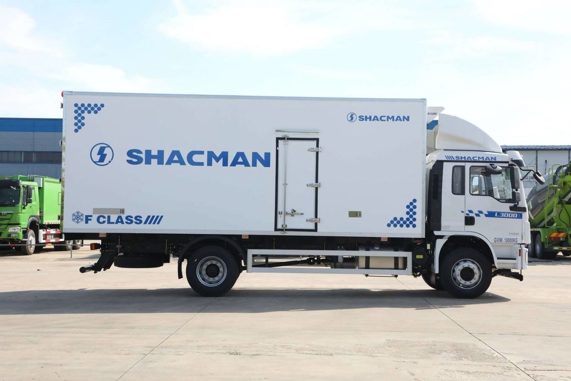 SHACMAN L3000 ভ্যান কার্গো ট্রাক 4x2 340hp ট্রাক 290hp ইউরো II সাদা 6 চাকা কার্গো ট্রাক