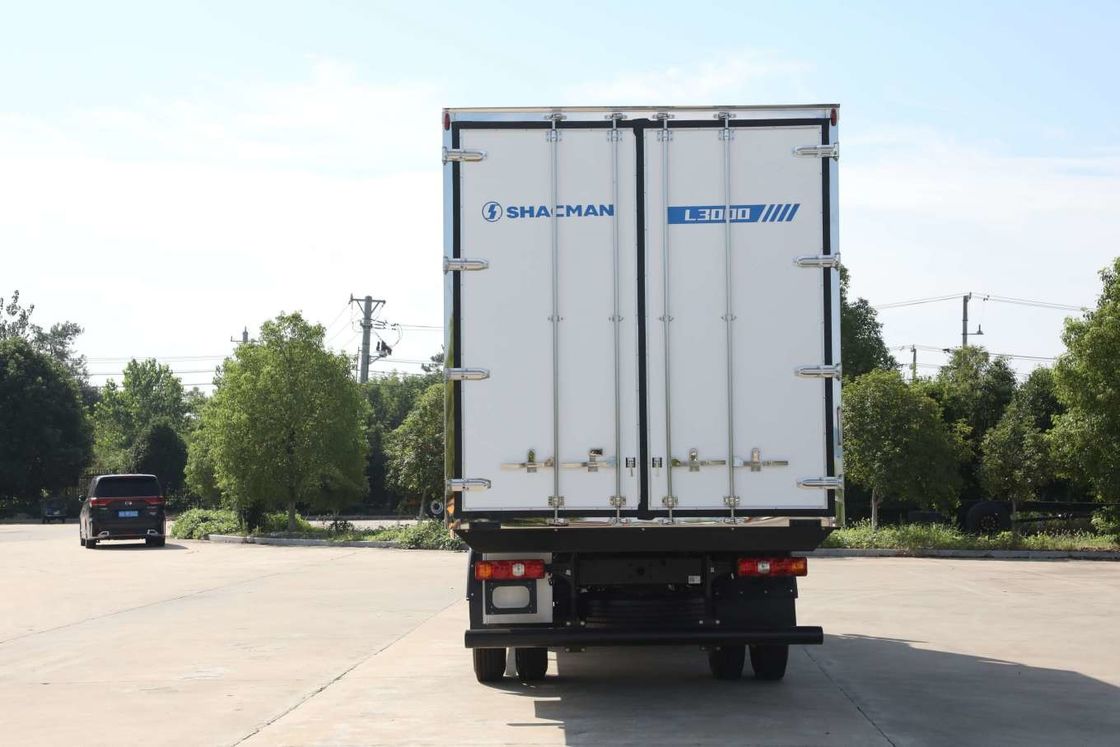 SHACMAN L3000 ভ্যান কার্গো ট্রাক 4x2 340hp ট্রাক 290hp ইউরো II সাদা 6 চাকা কার্গো ট্রাক