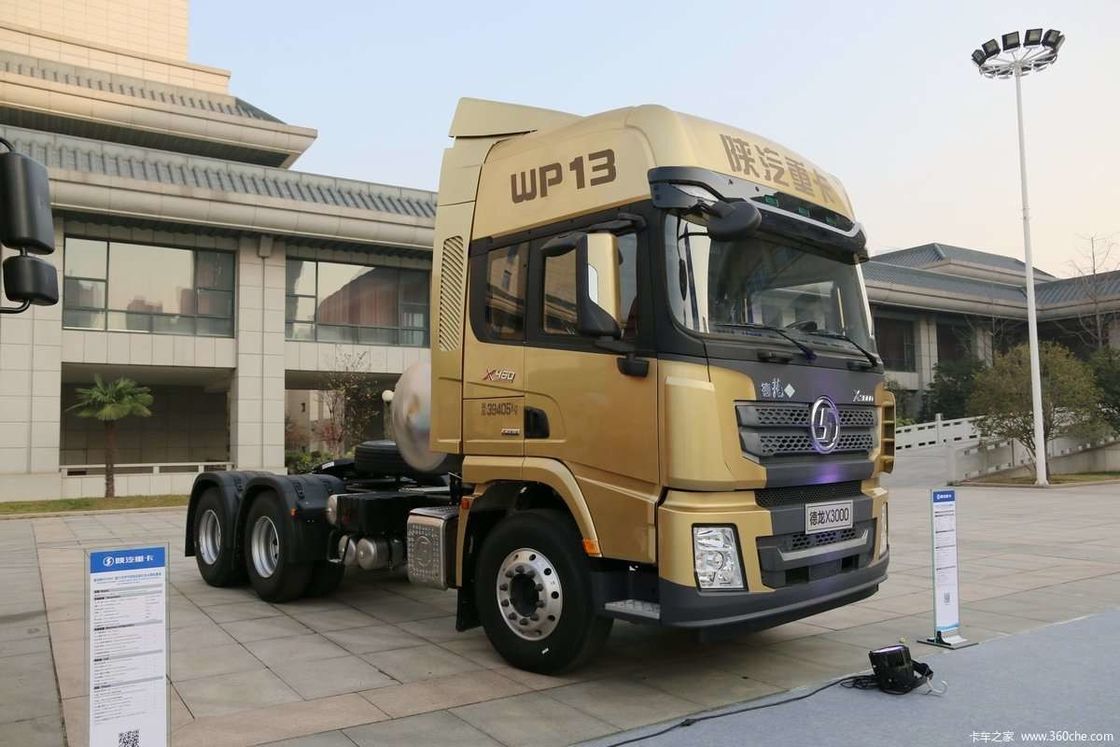 LNG 480HP SHACMAN X3000 6x4 ট্র্যাক্টর ট্রাক ইউরোভি হোয়াইট ট্রাক ট্র্যাক্টর হেড