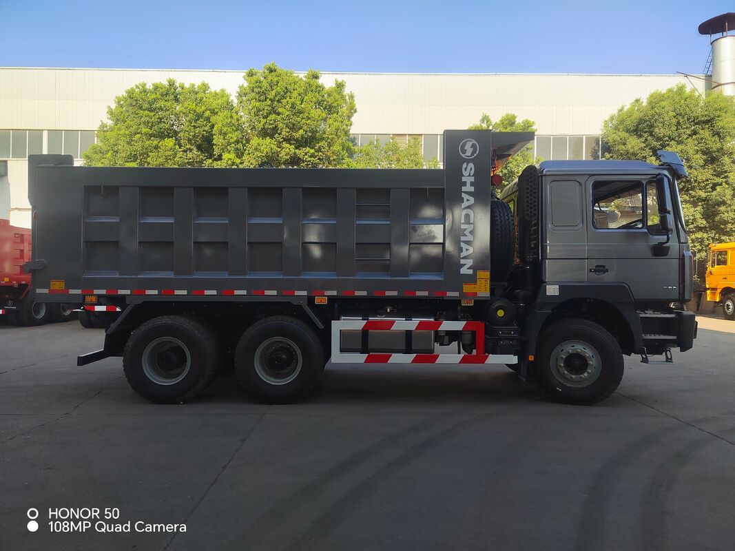 SHACMAN ৩ অক্ষের ভারী ডাম্প ট্রাক, ১২.০০R২০ টায়ার, ৪০০ লিটার ফুয়েল ট্যাঙ্ক এবং ম্যানুয়াল ট্রান্সমিশন, ৪৩০ অশ্বশক্তি, ইউরো II, ২৫ টন