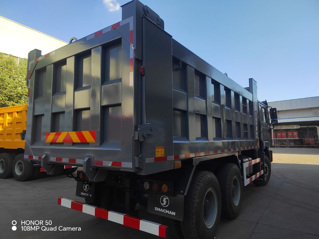 SHACMAN ৩ অক্ষের ভারী ডাম্প ট্রাক, ১২.০০R২০ টায়ার, ৪০০ লিটার ফুয়েল ট্যাঙ্ক এবং ম্যানুয়াল ট্রান্সমিশন, ৪৩০ অশ্বশক্তি, ইউরো II, ২৫ টন